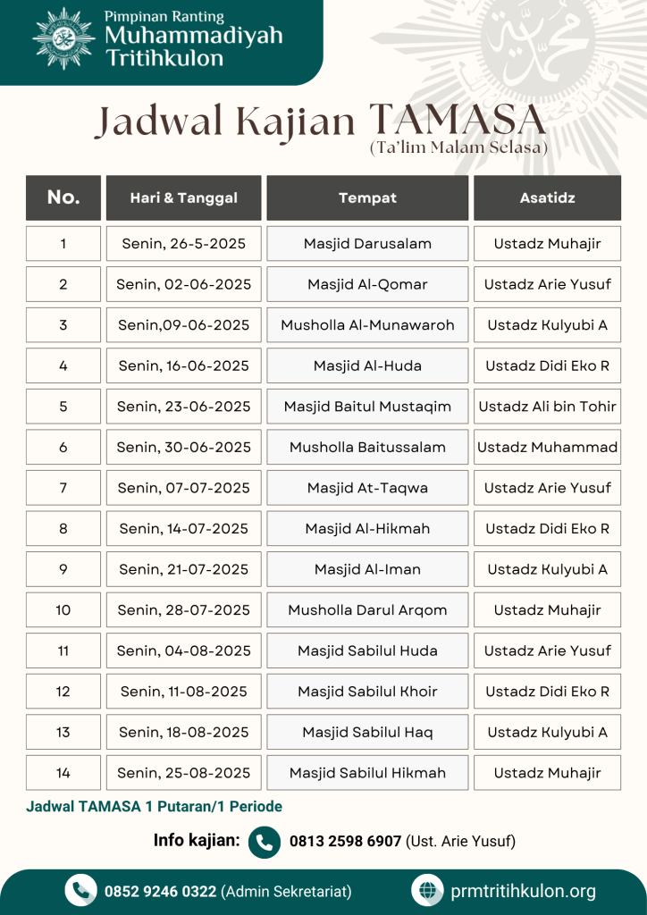 Jadwal kajian tamasa (1)